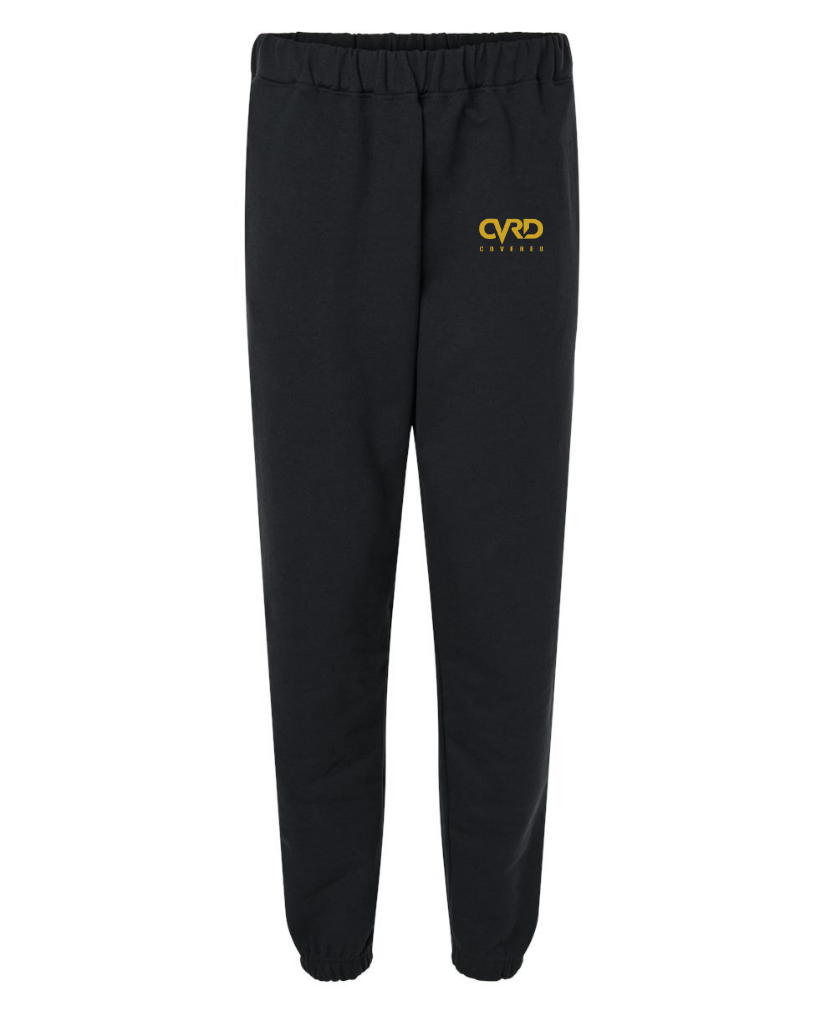 BLACK HALF ZIPPED SWEATER AND PENT WITH YELLOW PRINT