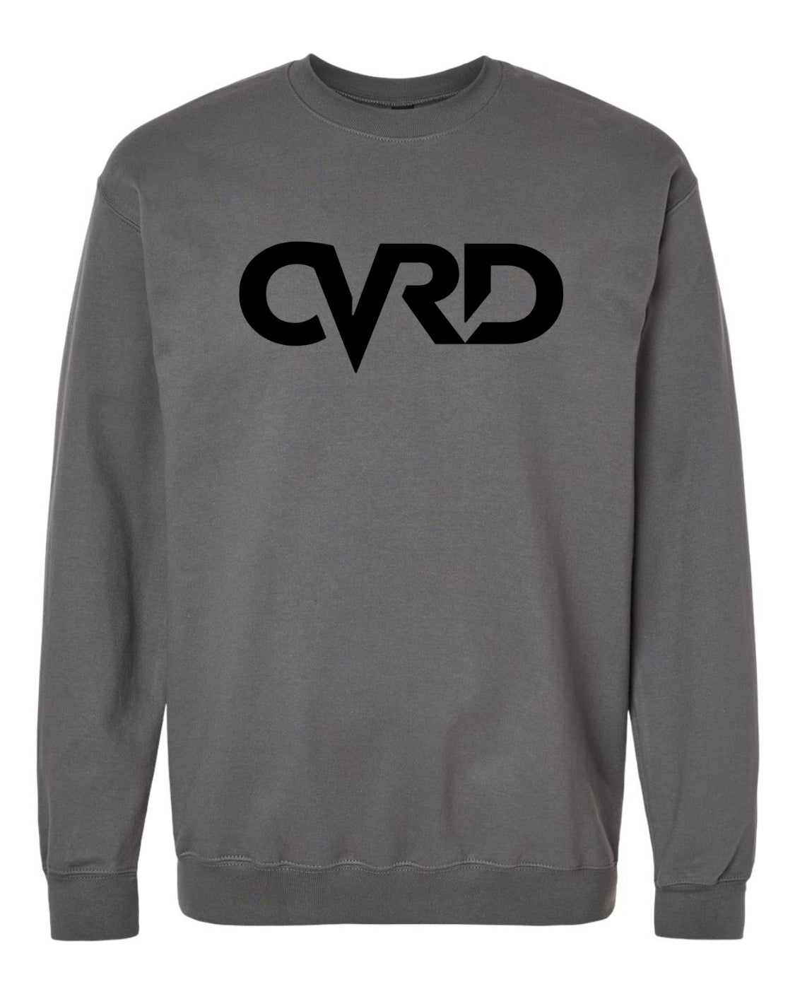 Classic Charcoal Sweatshirt With Black Print
