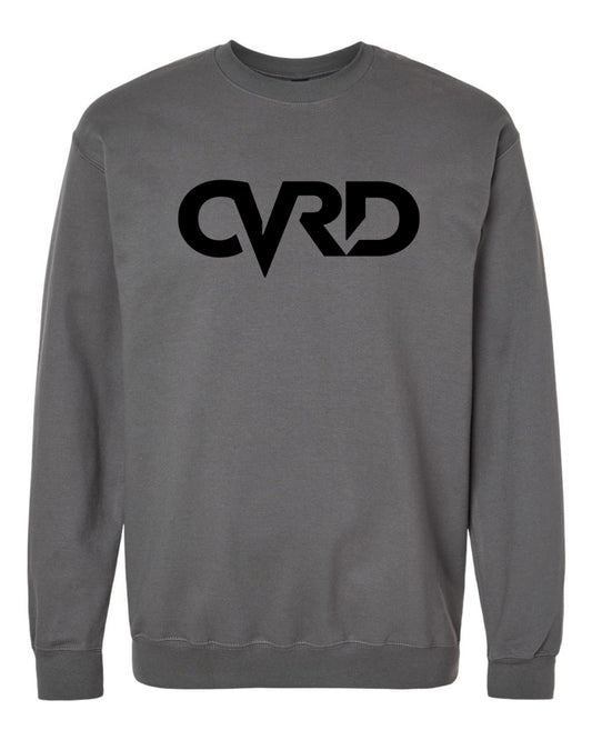Classic Charcoal Sweatshirt With Black Print