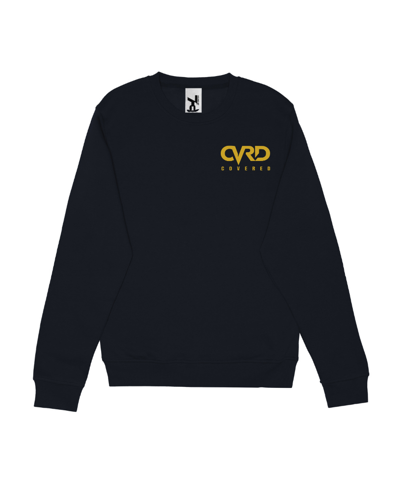 Black Sweatshirt with Yellow Print