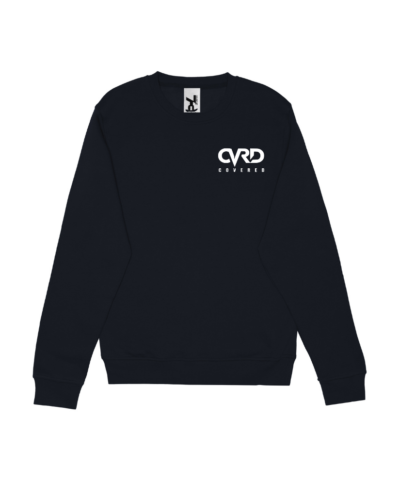 Black Sweatshirt with White Print