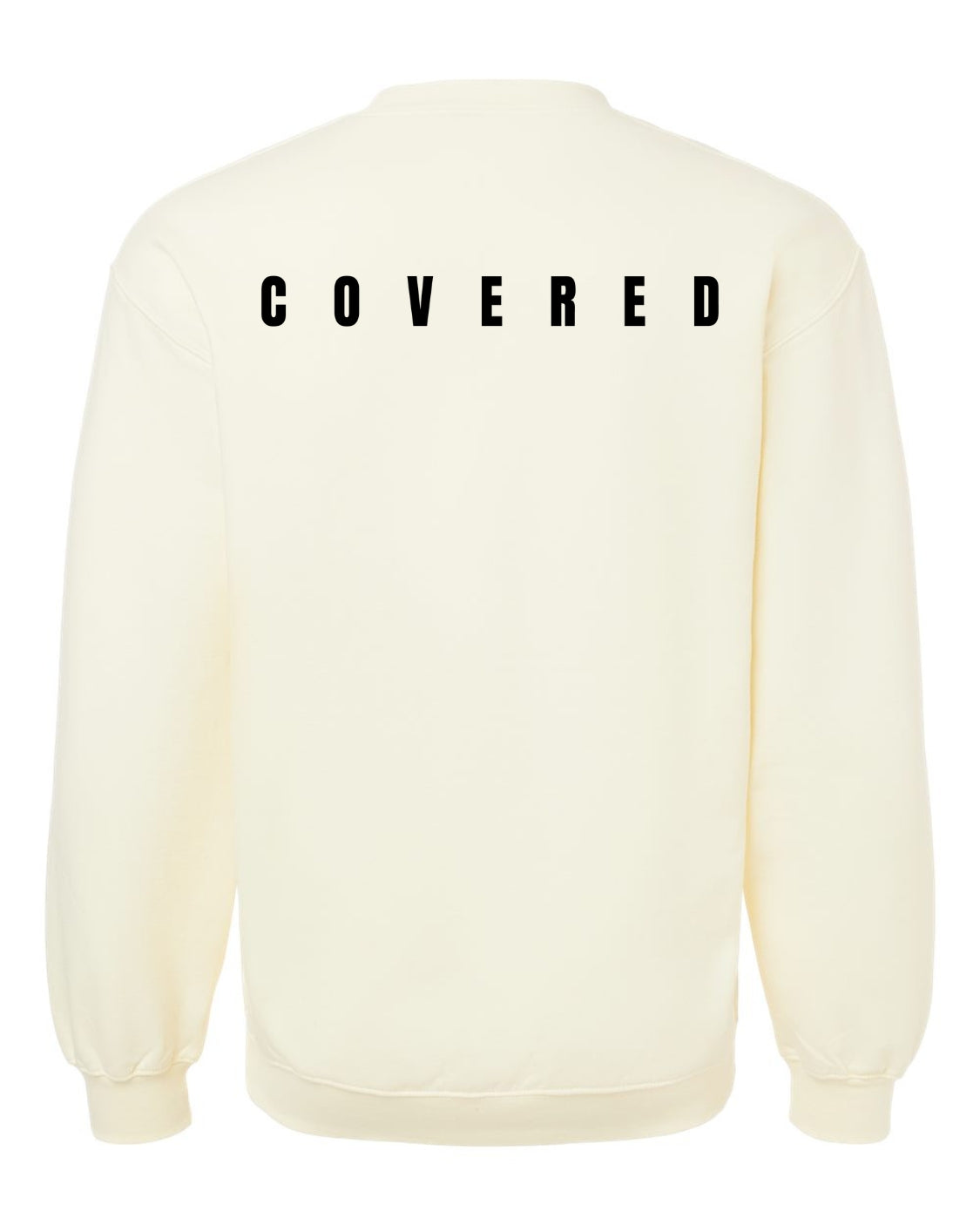 Classic OffWhite Sweatshirt With Black Print