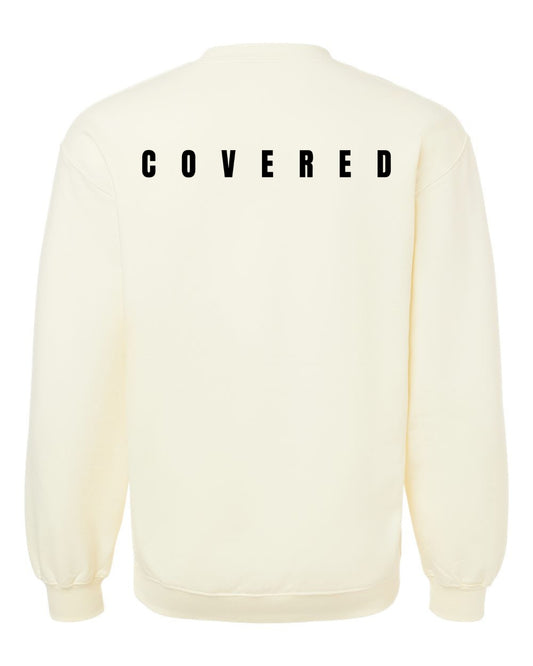 Classic OffWhite Sweatshirt With Black Print