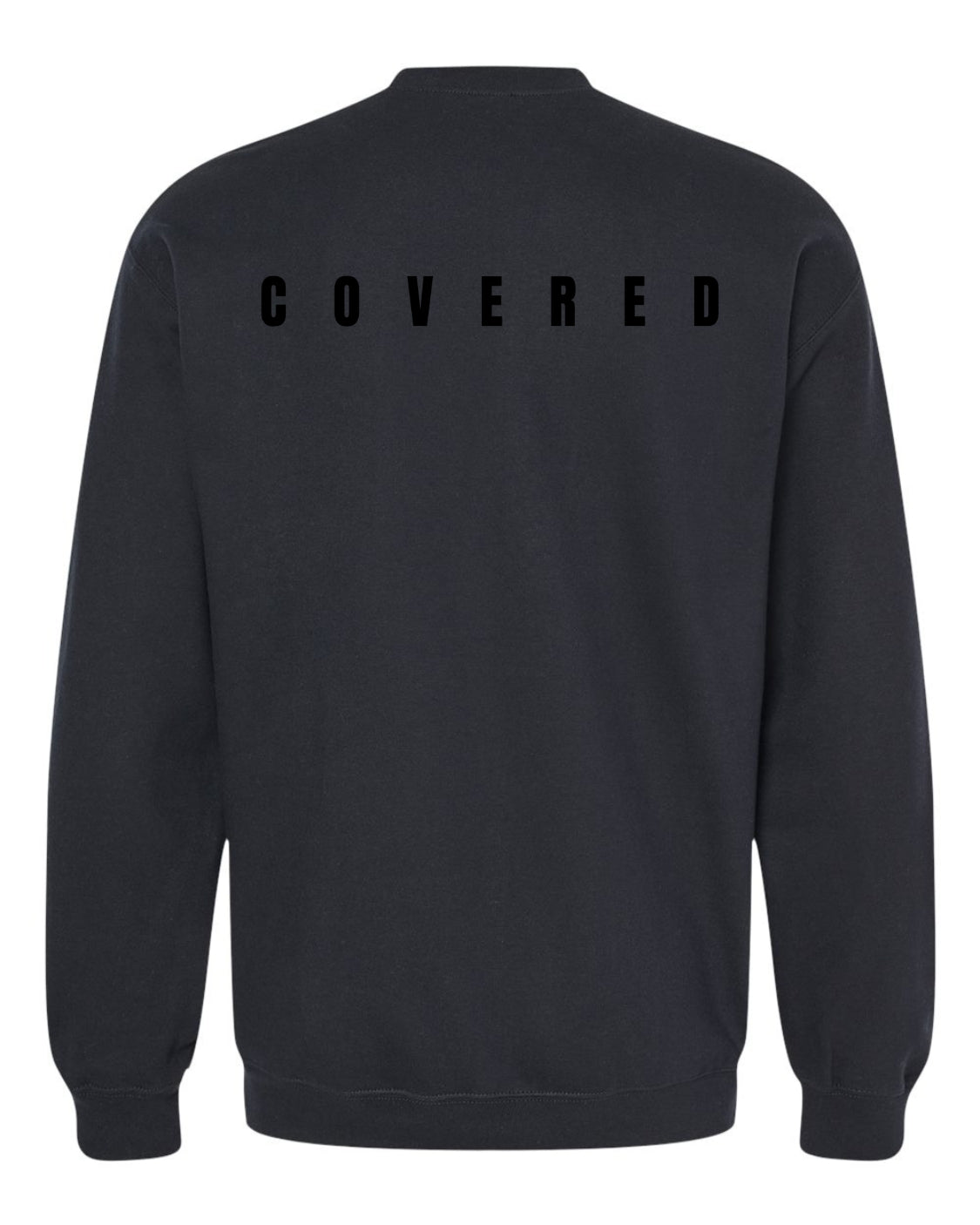 Classic Black Sweatshirt With Balck Print