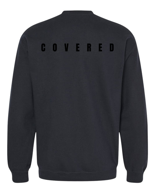 Classic Black Sweatshirt With Balck Print