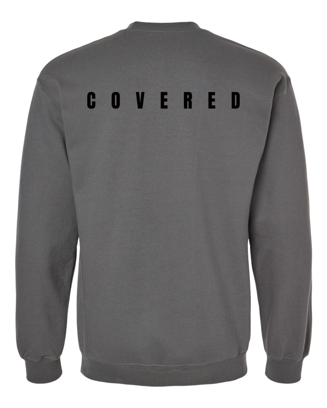 Classic Charcoal Sweatshirt With Black Print