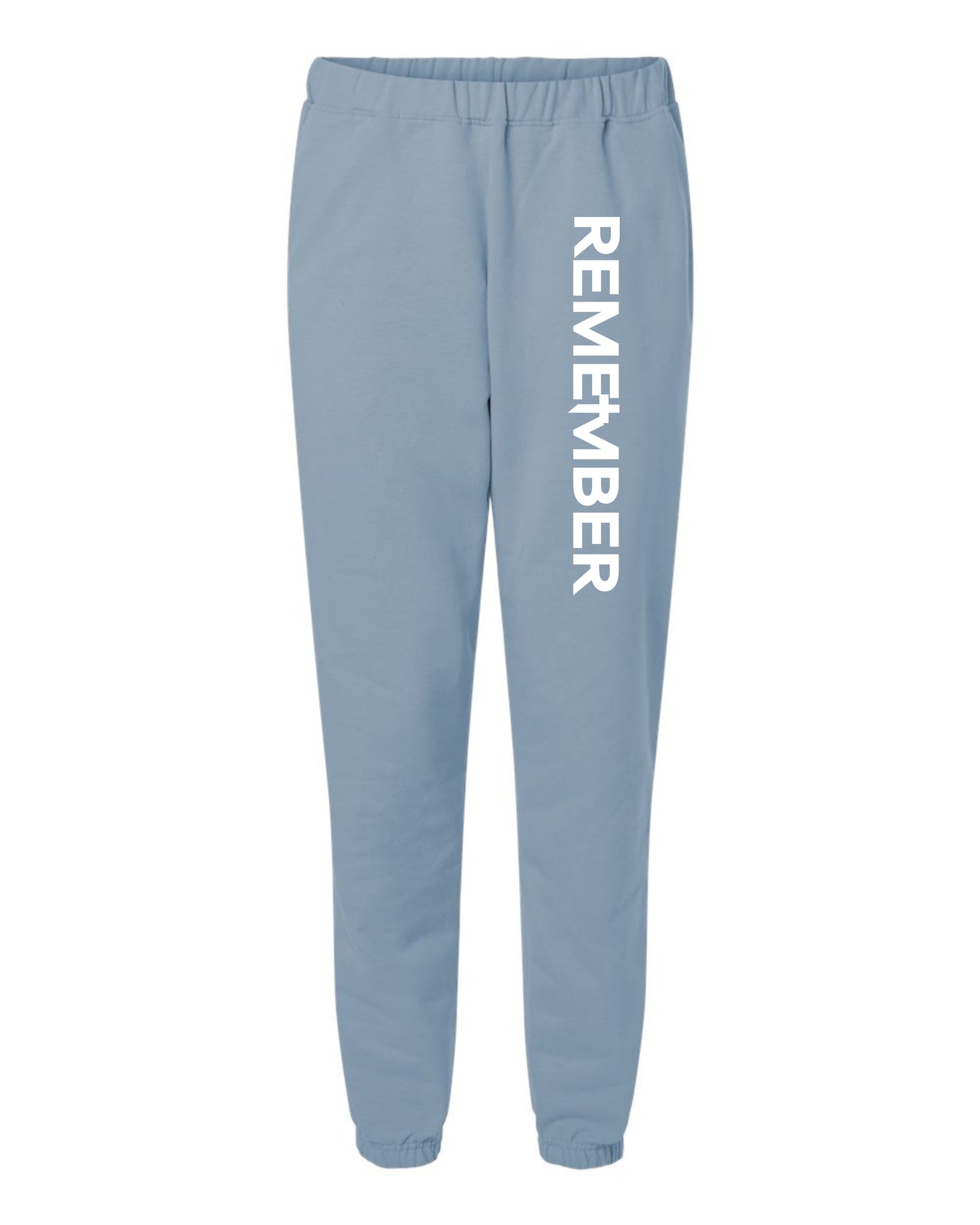 REMEMBER Classic Half Zip Premium Sweatshirts with Matching Sweatpants - Steal Blue