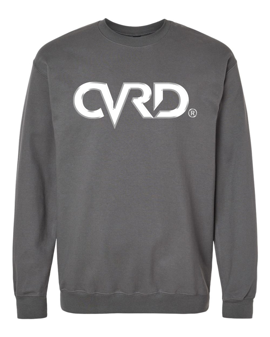 Classic Charcoal Sweatshirt With White Print