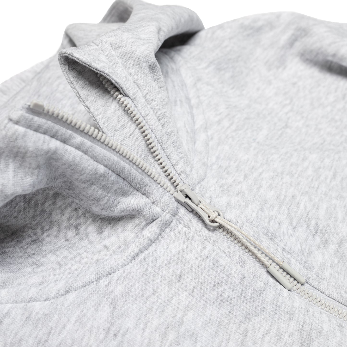 GREY HOODIE WITH BLACK CHSN PRINT