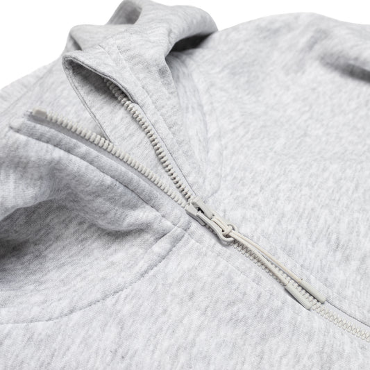 GREY HOODIE WITH BLACK CHSN PRINT