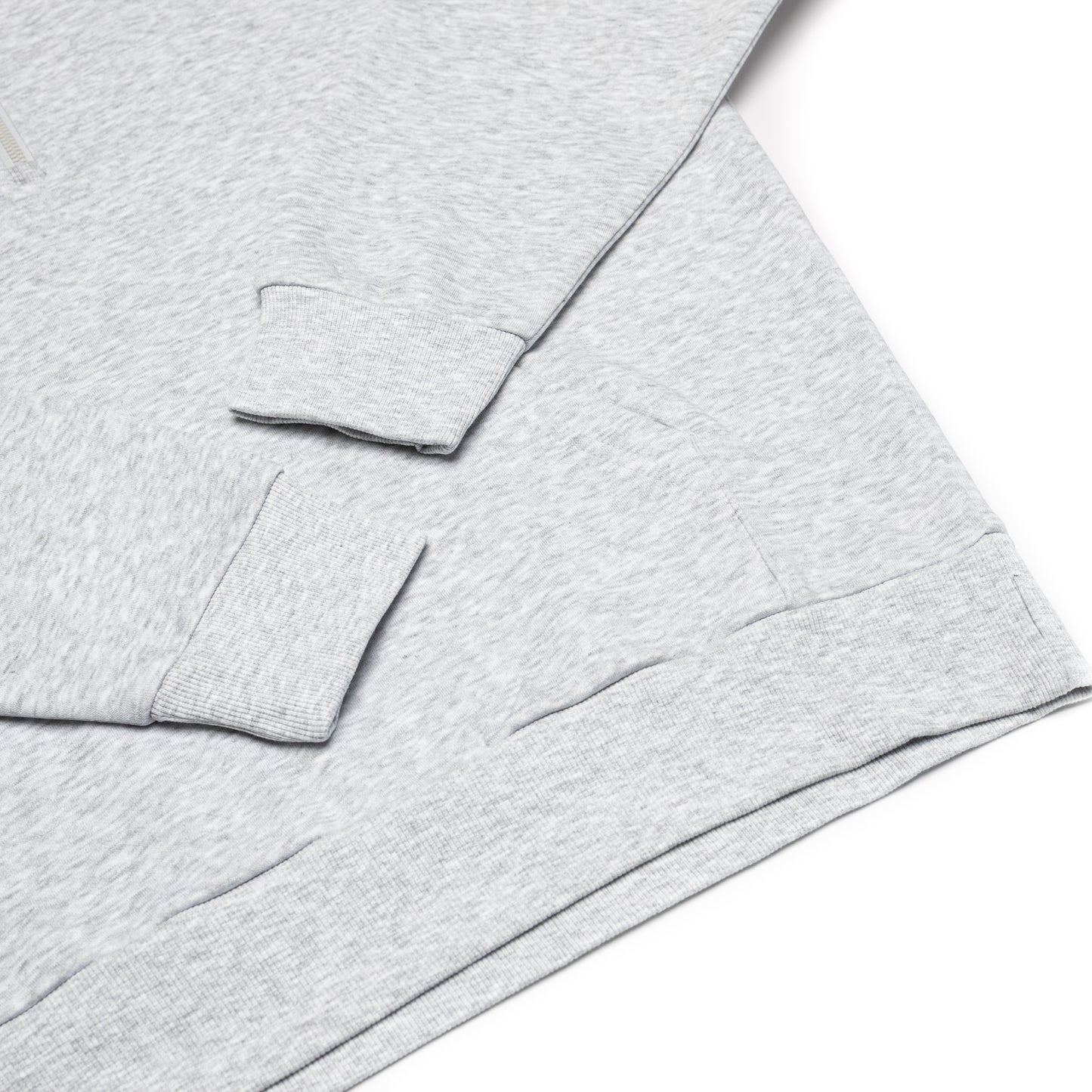 GREY HOODIE WITH BLACK CHSN PRINT