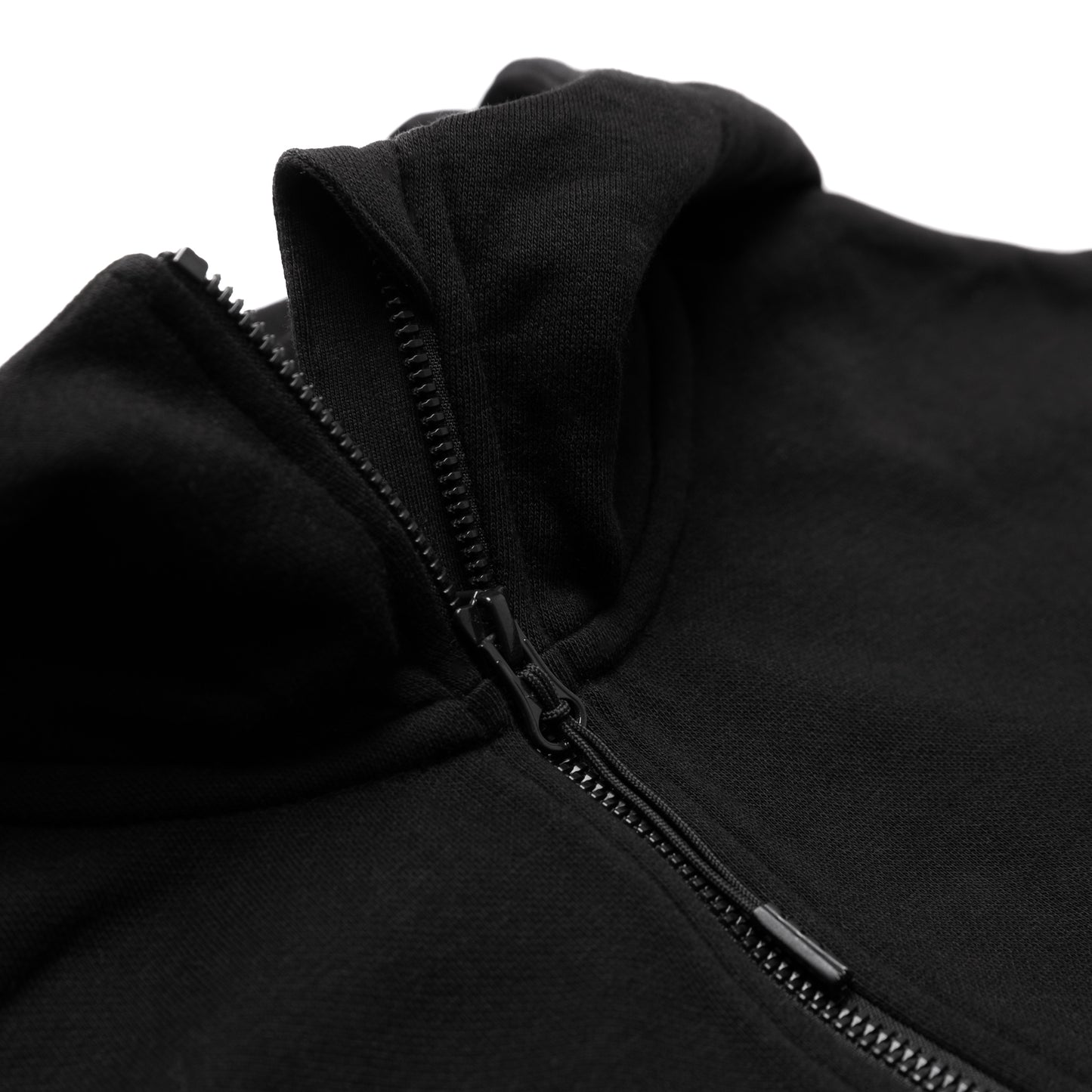 BLACK HOODIE WITH BLACK CHSN PRINT