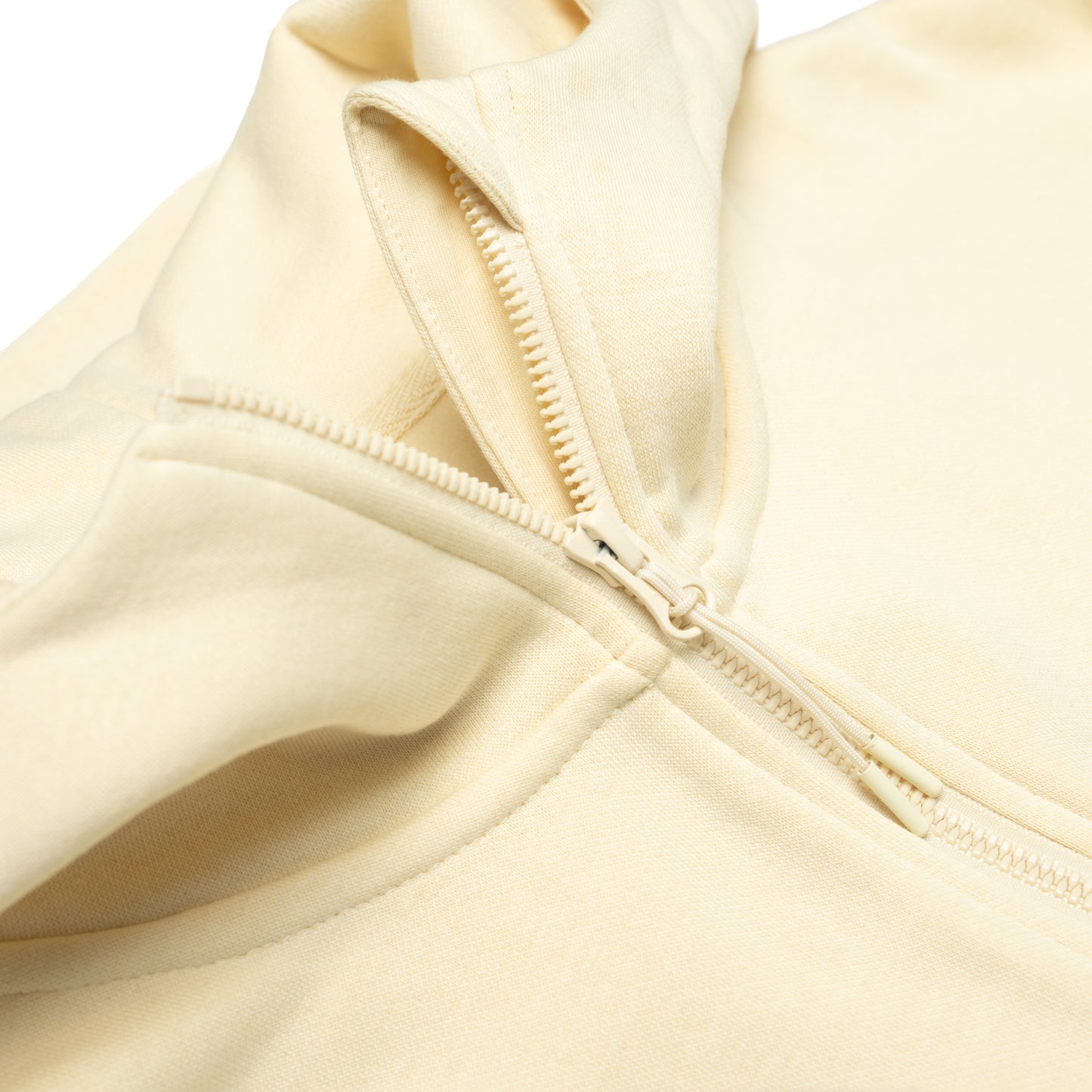 CREAM HOODIE WITH BLACK CHSN PRINT