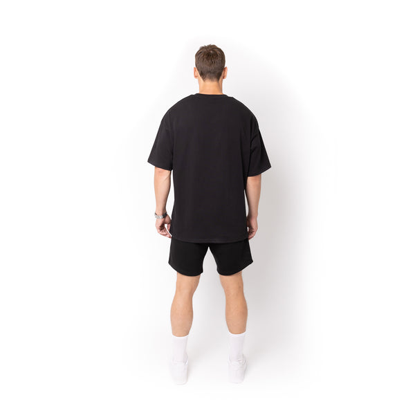 Lifestyle Super Heavyweight Oversized Premium Tee-Black - 738 Men Collection