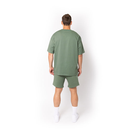 Lifestyle Super Heavyweight Oversized Premium Tee-Dusty Green Men's 738 - Collection