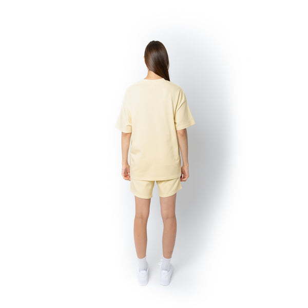 Lifestyle Super Heavyweight Oversized Premium Tee-Ivory - Women 738 Collection