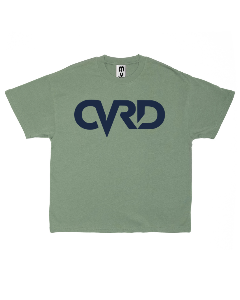 DUSTY GREEN DEEP BLUE PRINT